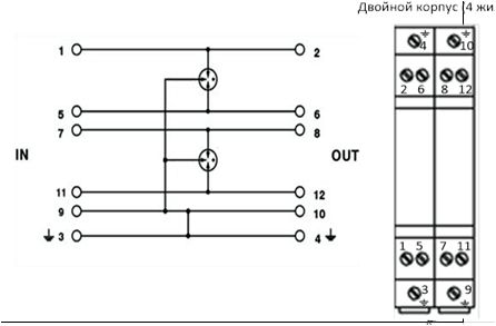 RS-485 BRPI-06  সংকেত বৃদ্ধি প্রতিরোধক শিল্প টেলিযোগাযোগ লাইন ডেটা নেটওয়ার্কস বৃদ্ধি সুরক্ষা  বিদ্যুৎ সুরক্ষা
