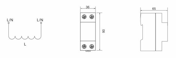 BRCI-63 63A সমন্বয় ইনডাক্টর বিচ্ছিন্নতা ইন্ডাক্টিভিটি বজ্রপাত সমন্বয়কারী