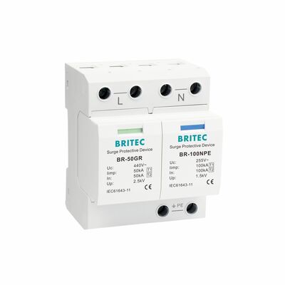 BR-50GR 3+1 OEM ODM স্পার্ক ফাঁক 50ka সারজ প্রোটেকশন ডিভাইস লো ভোল্টেজ ইলেকট্রিক ক্লাস 1 সারজ আটক টাইপ 1 এসপিডি সারজ প্রোটেকশন ডিভাইস টাইপ 1 এসপিডি লো ভোল্টেজ এলভি বৈদ্যুতিক বিতরণ নেটওয়ার্ক