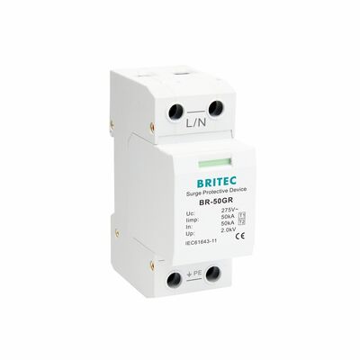 50kA Class B Surge Arrester Type 1 SPD Surge Protector for Lightning Protection