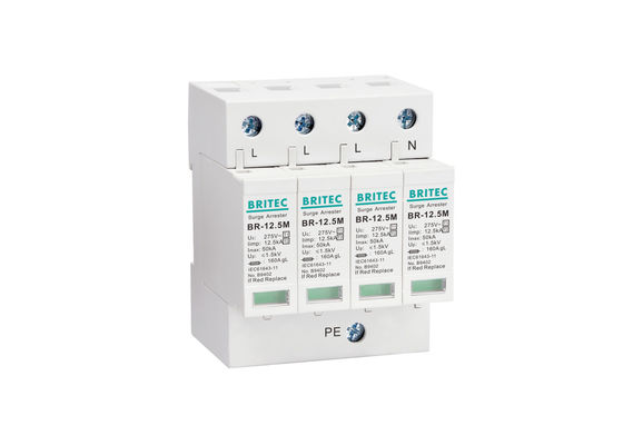 3 ফেজ পুরো হাউস ওয়ারেজ দমনকারী ক্লাস I + II স্পিড সুরক্ষা ডিভাইস 4P