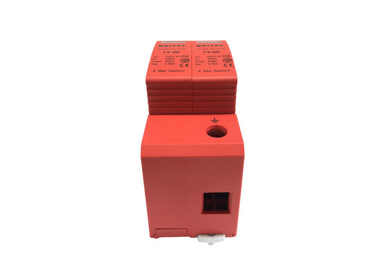 320 ভি প্লাগেবল 40 কেএ 2 পি টাইপ 2 সার্জ প্রোটেকশন ডিভাইস মডুলার সার্জ অ্যারেস্টার