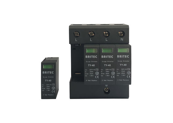 3 ধাপের ধরণ 2 সার্জ অ্যারেস্টার 4 পি টাইপ 2 সার্জ প্রটেক্টর নির্ভরযোগ্য পারফরম্যান্স