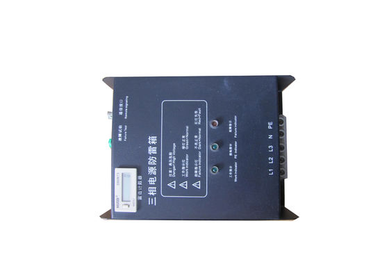 ব্ল্যাক সার্জ প্রটেক্টর বক্স, এসি 380 ভি পাওয়ার সাপ্লাইয়ের জন্য বাজ সুরক্ষা বাক্স