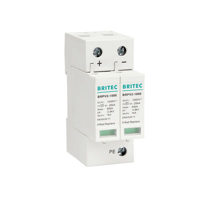 BRPV3-1000 1000V 40kA 3P DC সৌর PV সার্জ সুরক্ষা ডিভাইস সার্জ আটকান বজ্রপাত দমনকারী সৌর সার্জ আটকান