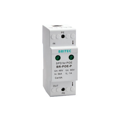BR-POE-M RJ45 POE ইথারনেট ডেটা সার্জ প্রোটেকশন ডিভাইস POE লাইটনিং প্রোটেক্টর নেটওয়ার্ক POE পাওয়ার RJ45 সার্জ প্রোটেকশন NET 6 POE সার্জ প্রোটেক্টর