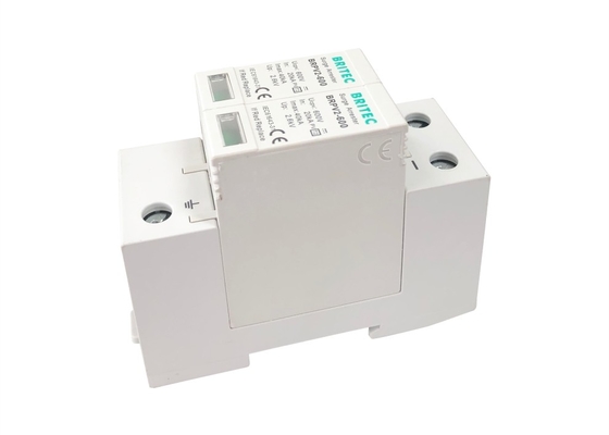 40kA DC 600V Pv সার্জ অ্যারেস্টার 35mm দিন রেল সার্জ সুরক্ষা ডিভাইস